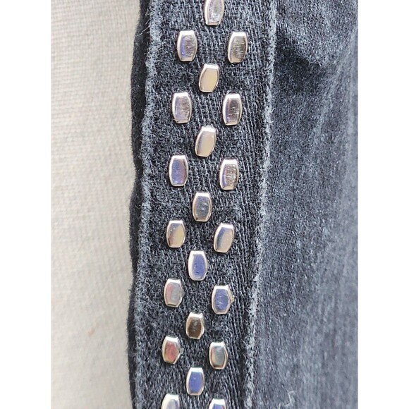 Signature 1 Studio Black Embellished Rocker Pants Size 8 Stretchy - Picture 4 of 7